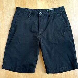 Volcom flat front shorts.